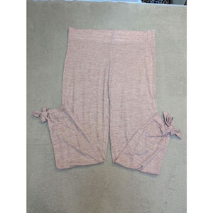 Women's UGG Pink and White Pajama Bottoms with Bow ties Size L